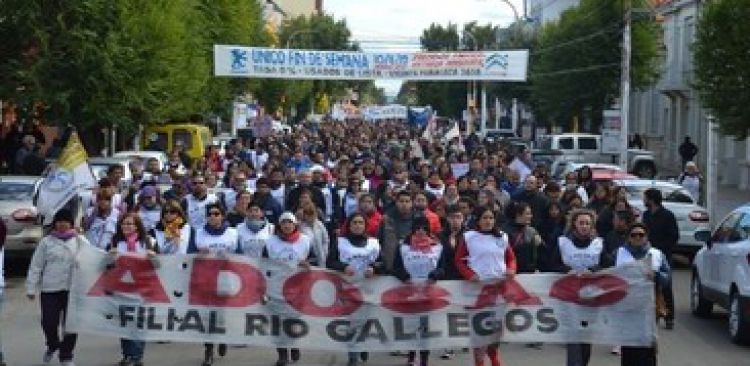Movilizacion en Rio Gallegos