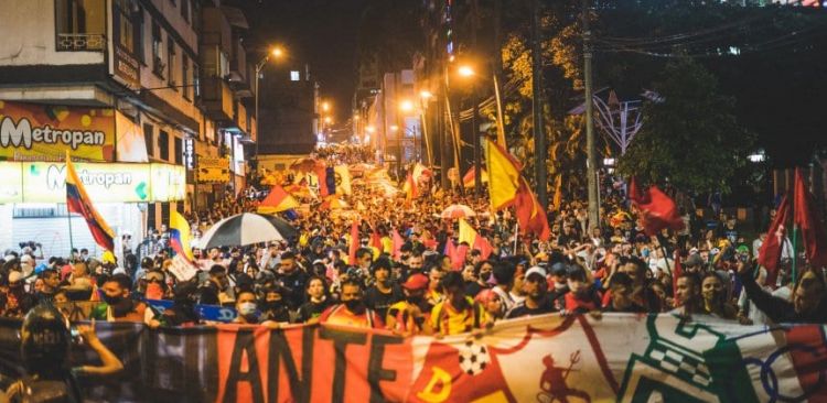 Protestas en Colombia.