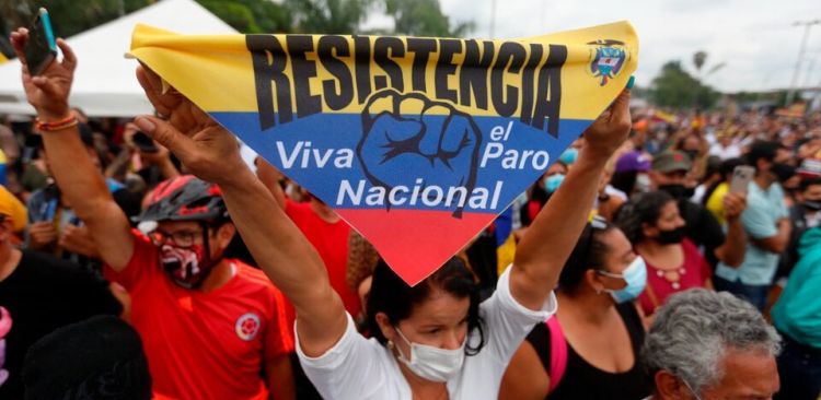 Manifestación en Colombia.